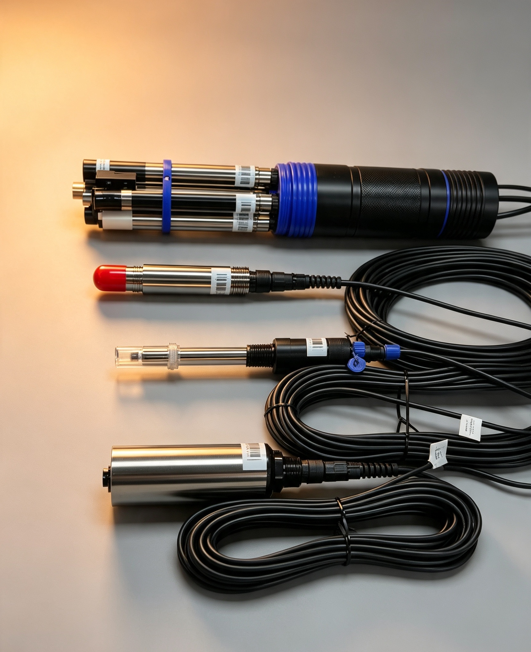 Optical dissolved-oxygen and water-quality sensor probes